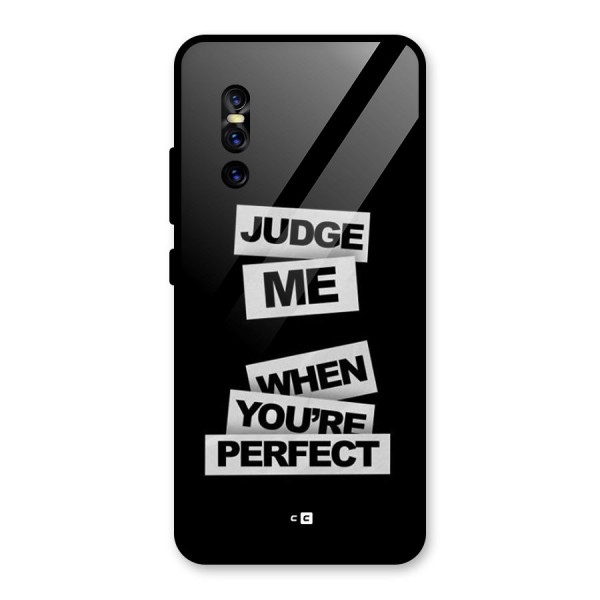 Judge Me When Glass Back Case for Vivo V15 Pro