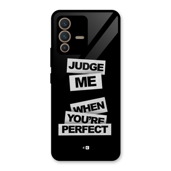 Judge Me When Glass Back Case for Vivo V23 5G