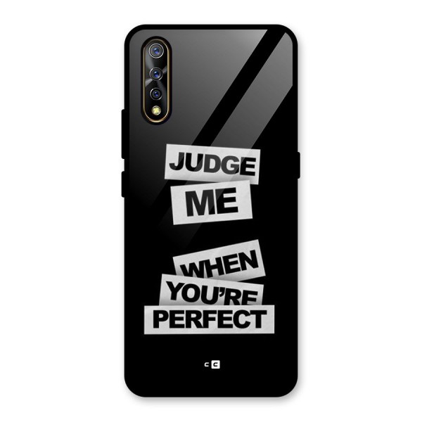 Judge Me When Glass Back Case for Vivo Z1x