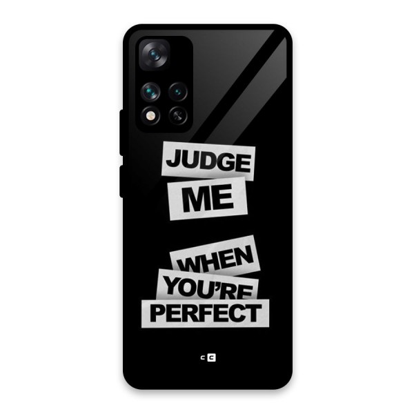 Judge Me When Glass Back Case for Xiaomi 11i 5G