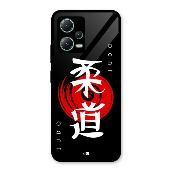 Judo Art Glass Back Case for Poco X5