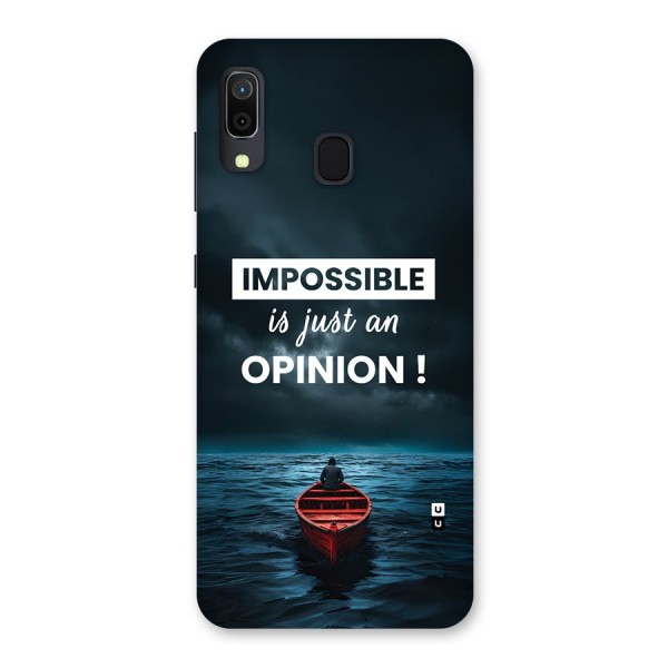 Just An Opinion Back Case for Galaxy A30