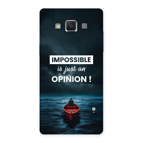 Just An Opinion Back Case for Galaxy A5