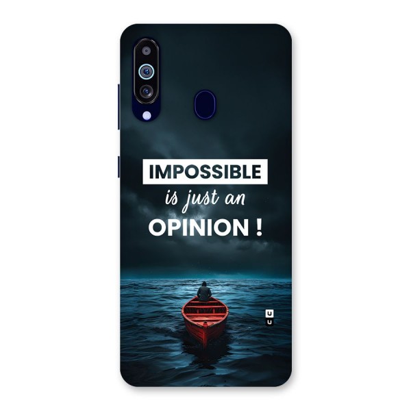 Just An Opinion Back Case for Galaxy A60