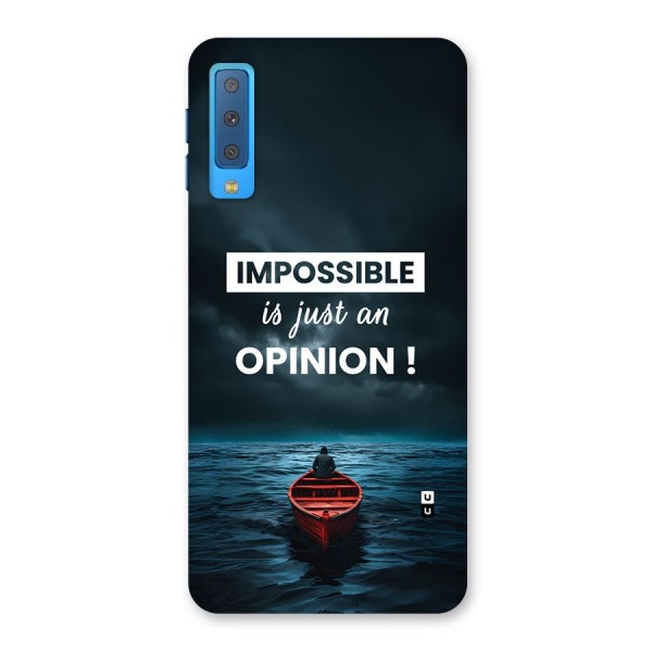 Just An Opinion Back Case for Galaxy A7 (2018)