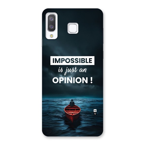 Just An Opinion Back Case for Galaxy A8 Star