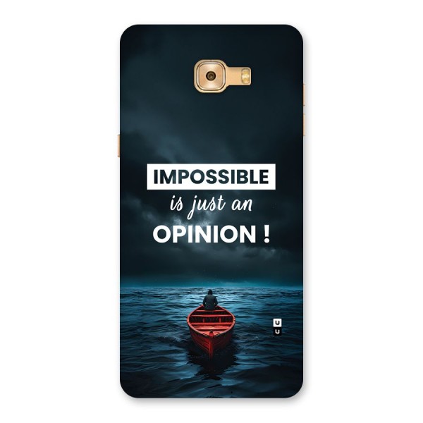 Just An Opinion Back Case for Galaxy C9 Pro