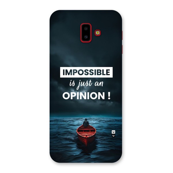 Just An Opinion Back Case for Galaxy J6 Plus