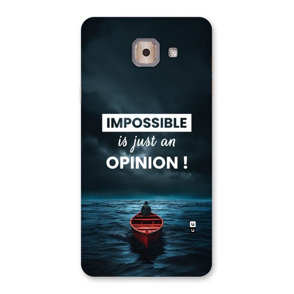 Just An Opinion Back Case for Galaxy J7 Max