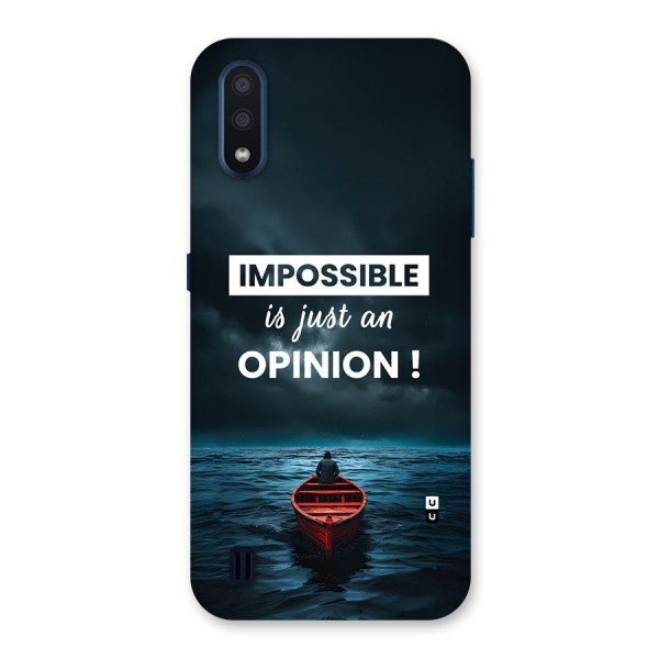 Just An Opinion Back Case for Galaxy M01