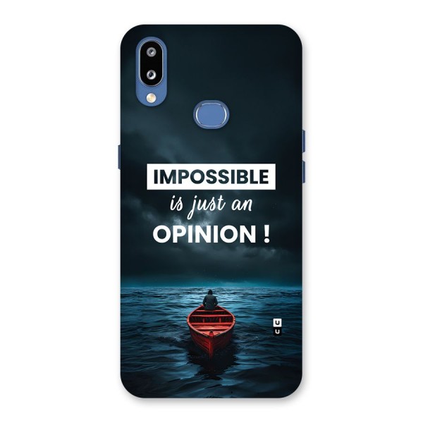 Just An Opinion Back Case for Galaxy M01s