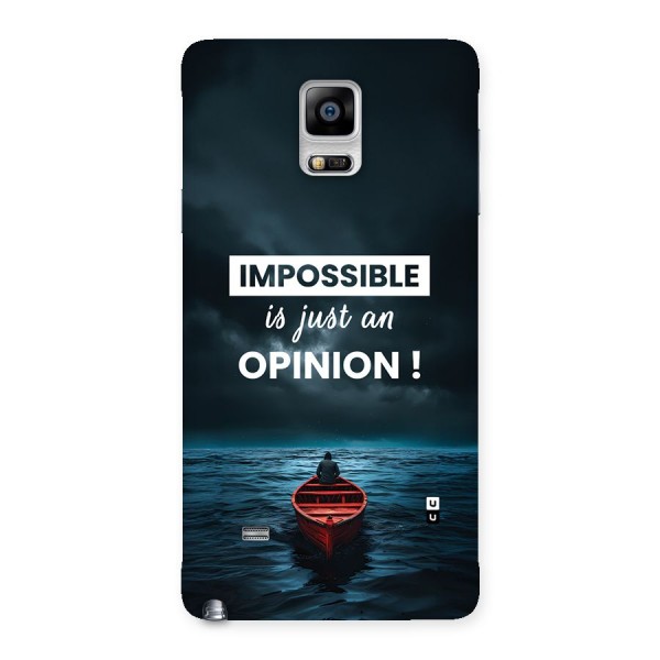 Just An Opinion Back Case for Galaxy Note 4