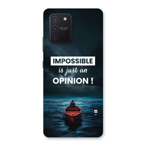 Just An Opinion Back Case for Galaxy S10 Lite