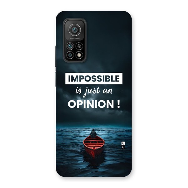 Just An Opinion Back Case for Mi 10T 5G