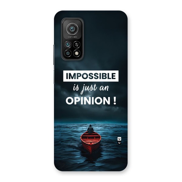 Just An Opinion Back Case for Mi 10T Pro 5G