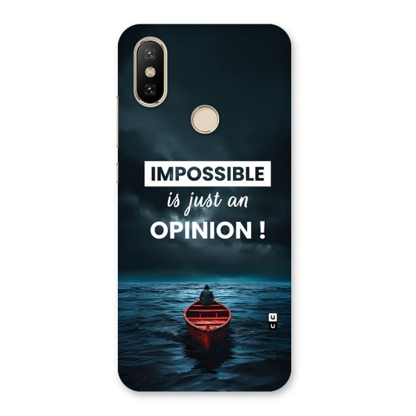 Just An Opinion Back Case for Mi A2