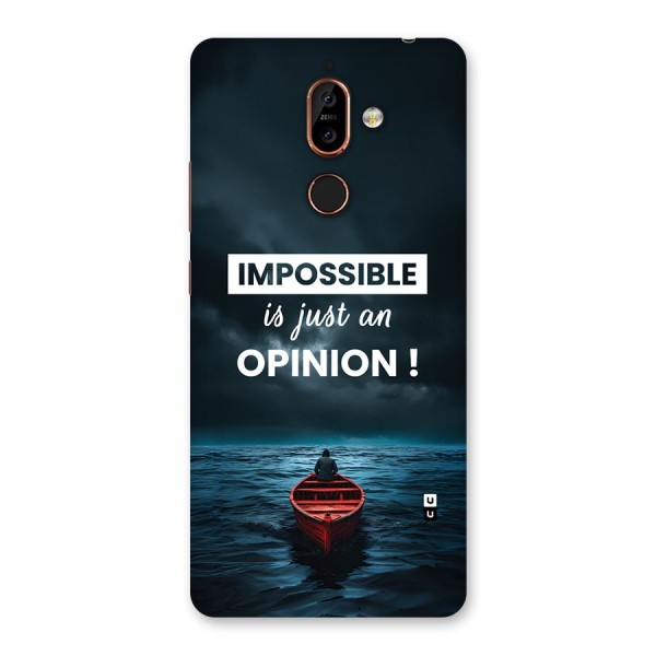 Just An Opinion Back Case for Nokia 7 Plus