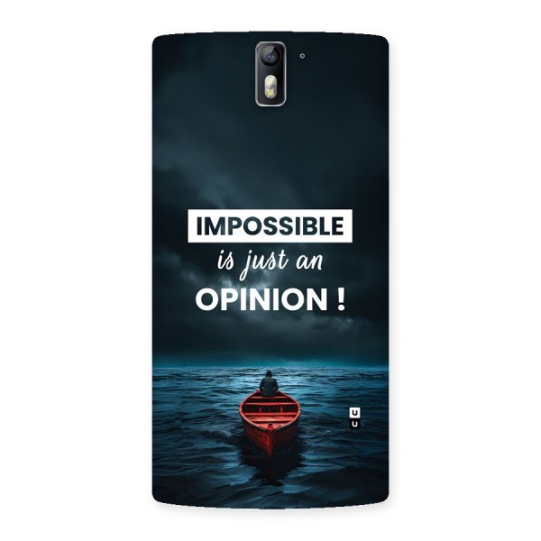 Just An Opinion Back Case for OnePlus One