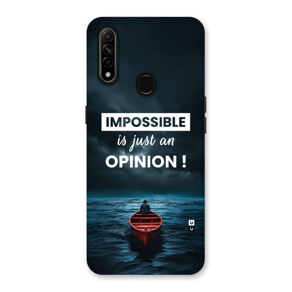 Just An Opinion Back Case for Oppo A31