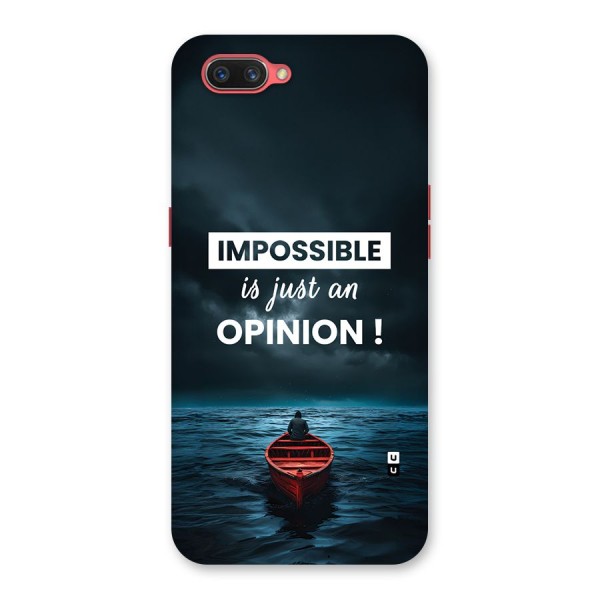 Just An Opinion Back Case for Oppo A3s