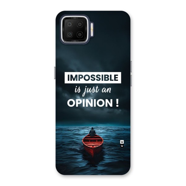 Just An Opinion Back Case for Oppo F17