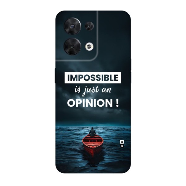 Just An Opinion Back Case for Oppo Reno8 5G