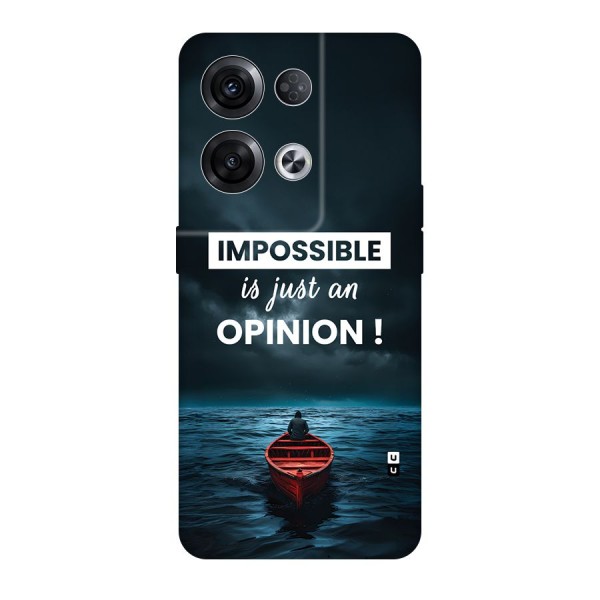 Just An Opinion Back Case for Oppo Reno8 Pro 5G