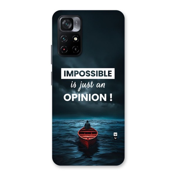 Just An Opinion Back Case for Poco M4 Pro 5G