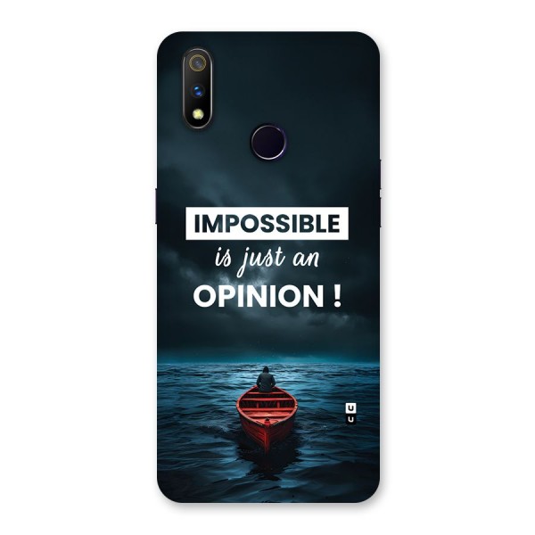 Just An Opinion Back Case for Realme 3 Pro