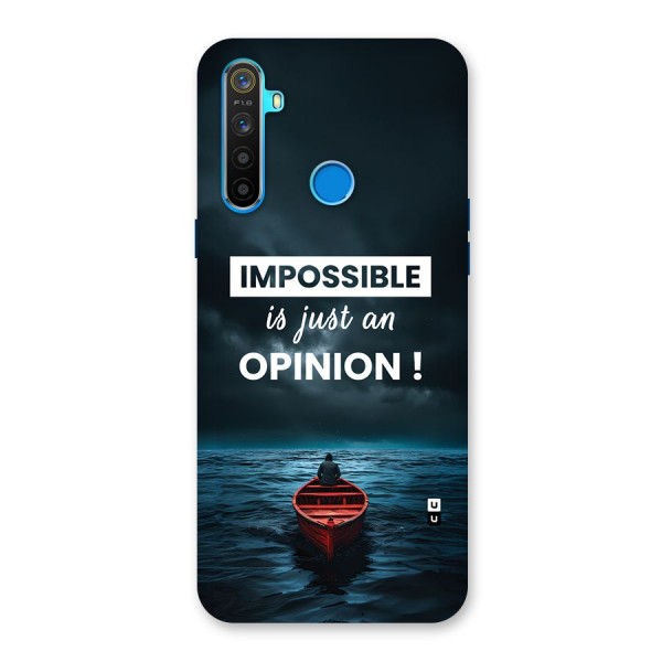 Just An Opinion Back Case for Realme 5s