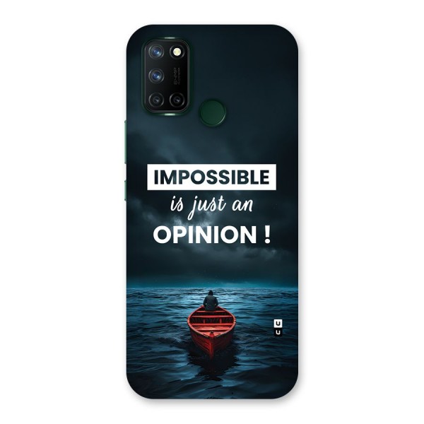 Just An Opinion Back Case for Realme C17