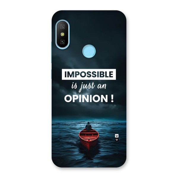 Just An Opinion Back Case for Redmi 6 Pro