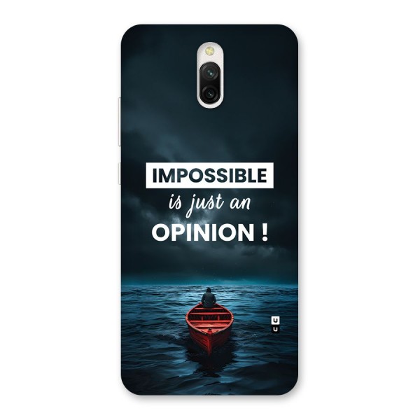 Just An Opinion Back Case for Redmi 8A Dual