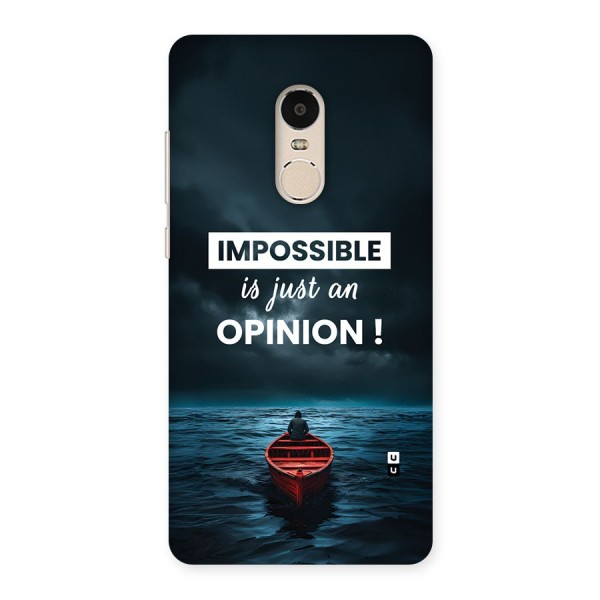 Just An Opinion Back Case for Redmi Note 4