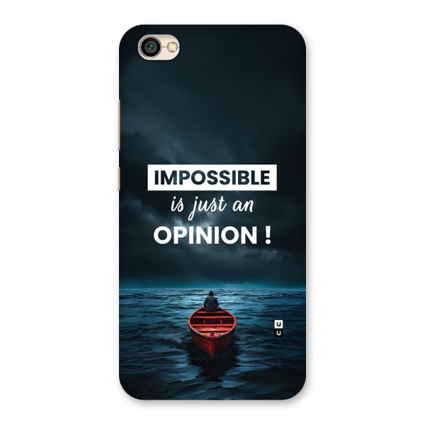 Just An Opinion Back Case for Redmi Y1 Lite