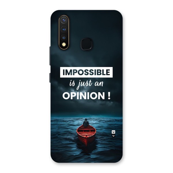 Just An Opinion Back Case for Vivo U20