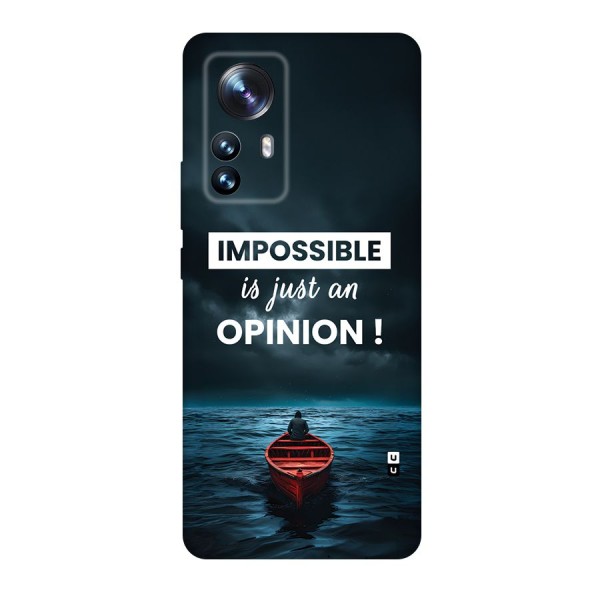 Just An Opinion Back Case for Xiaomi 12 Pro