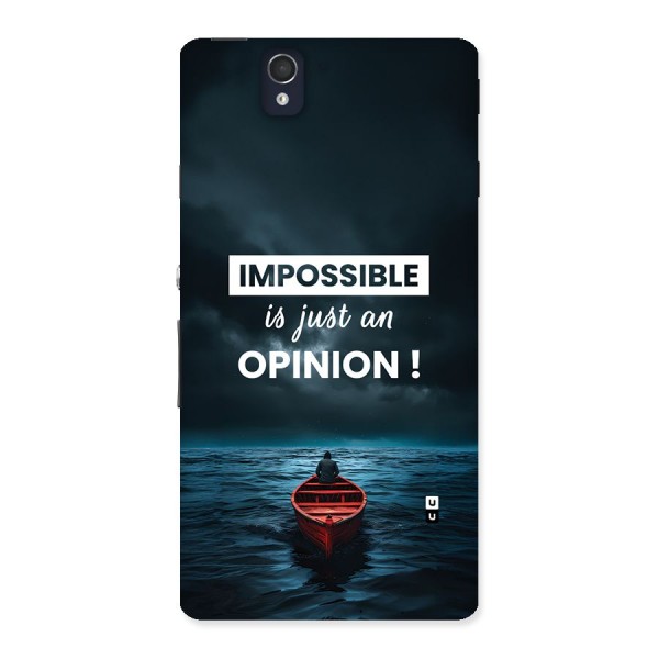 Just An Opinion Back Case for Xperia Z