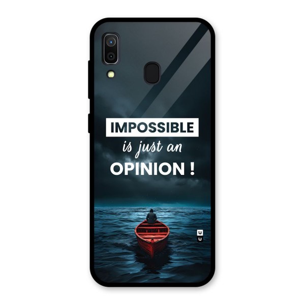 Just An Opinion Glass Back Case for Galaxy A30