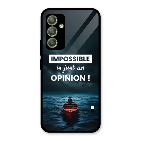 Just An Opinion Glass Back Case for Galaxy A54