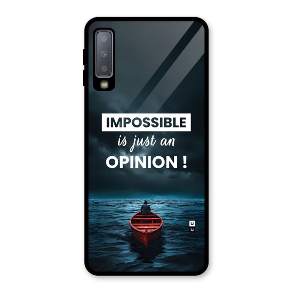 Just An Opinion Glass Back Case for Galaxy A7 (2018)