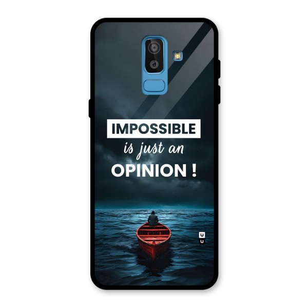 Just An Opinion Glass Back Case for Galaxy J8