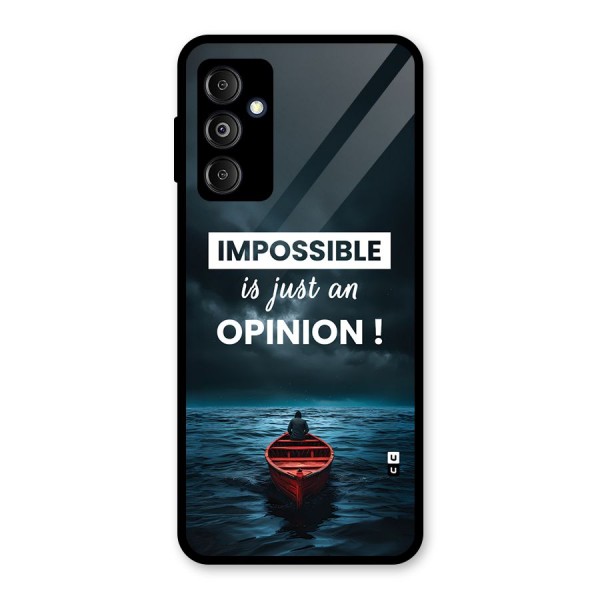 Just An Opinion Glass Back Case for Galaxy M14 5G