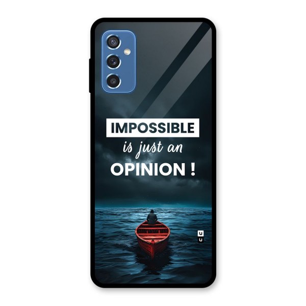 Just An Opinion Glass Back Case for Galaxy M52 5G