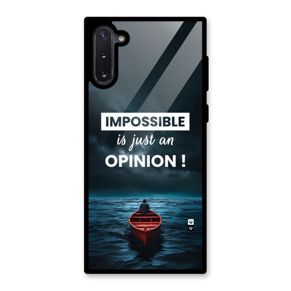 Just An Opinion Glass Back Case for Galaxy Note 10