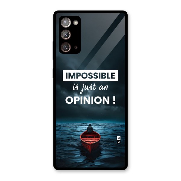 Just An Opinion Glass Back Case for Galaxy Note 20