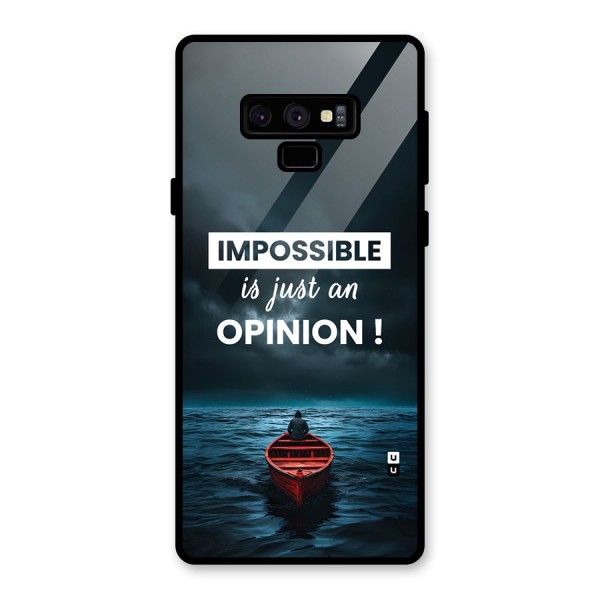 Just An Opinion Glass Back Case for Galaxy Note 9