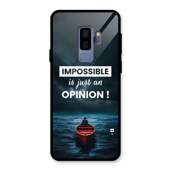 Just An Opinion Glass Back Case for Galaxy S9 Plus