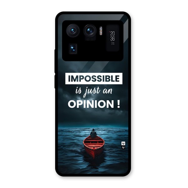 Just An Opinion Glass Back Case for Mi 11 Ultra