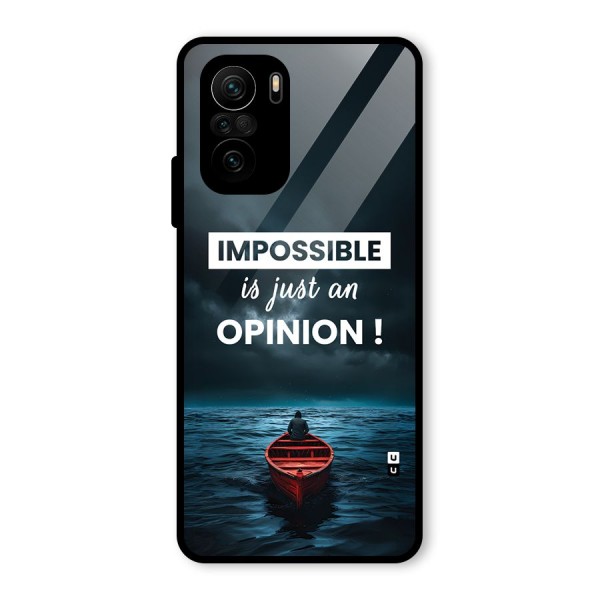 Just An Opinion Glass Back Case for Mi 11x